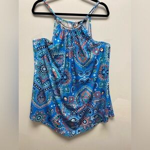 4 for $25 💛 Lily By Firmiana  Multicolor Paisley Halter Neck Top Size 4x